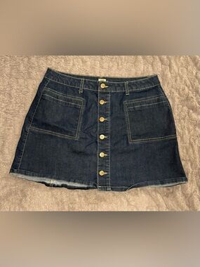 True Craft Mini Jean Skirt